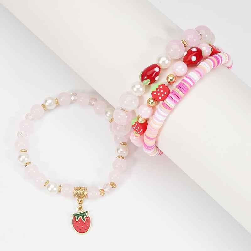 Briutn 4th of July Beaded Bracelets with American Flag Stars Charms USA Jewelry - Image 3
